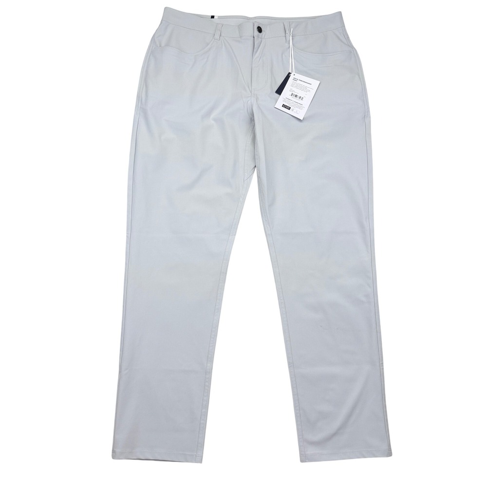 NEW Rhoback Delta Performance Pant Men 38x32 Stratus Grey Golf Stretch MPAN0001